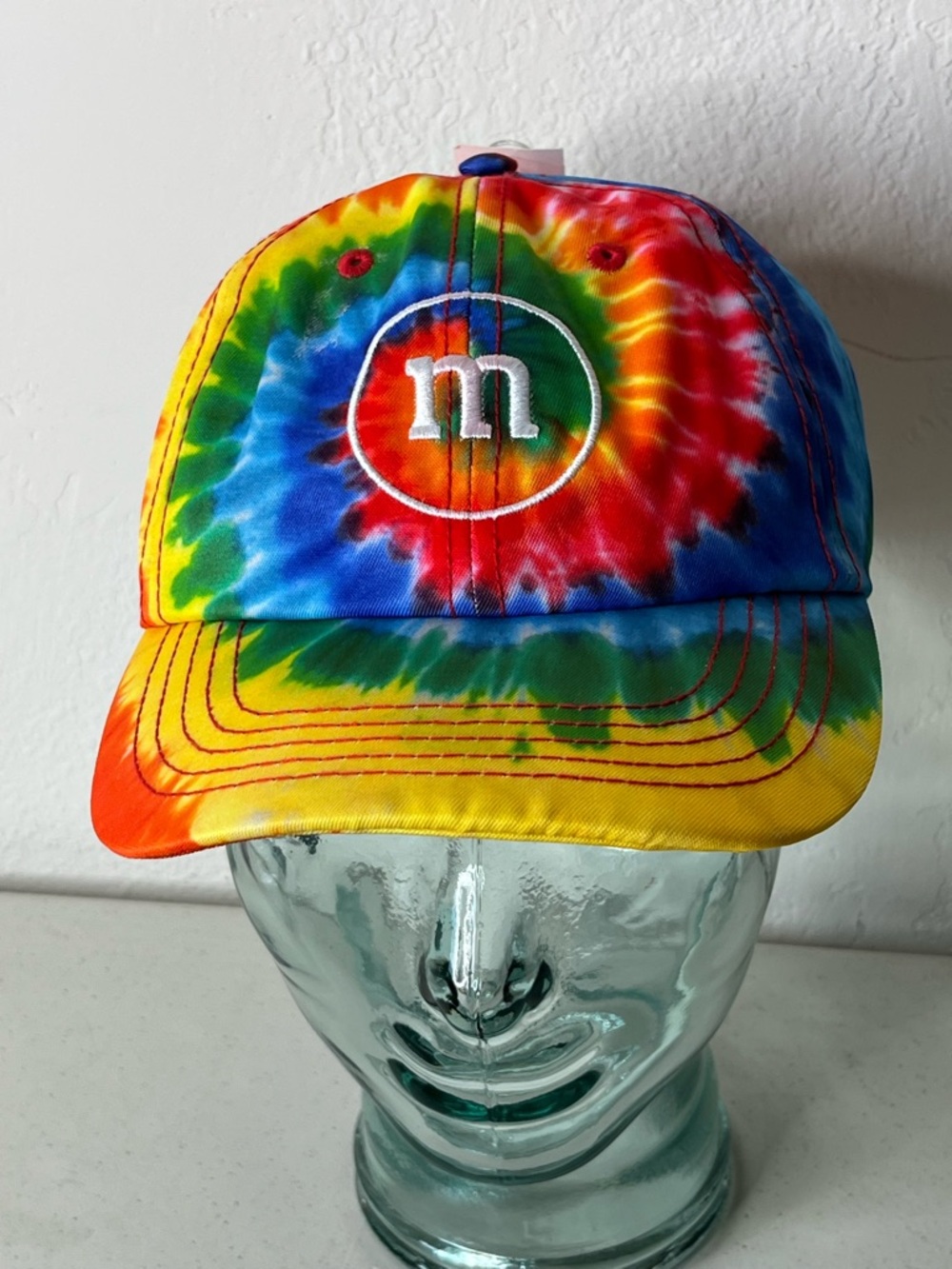 M&M'S Kids Tie-Dye Cap with White Embroidered 'm'